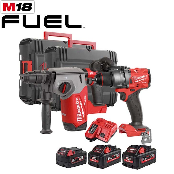 Milwaukee KIT M18 FPP2ITB-553X Trapano+TASSELLATORE Sds-PLUS